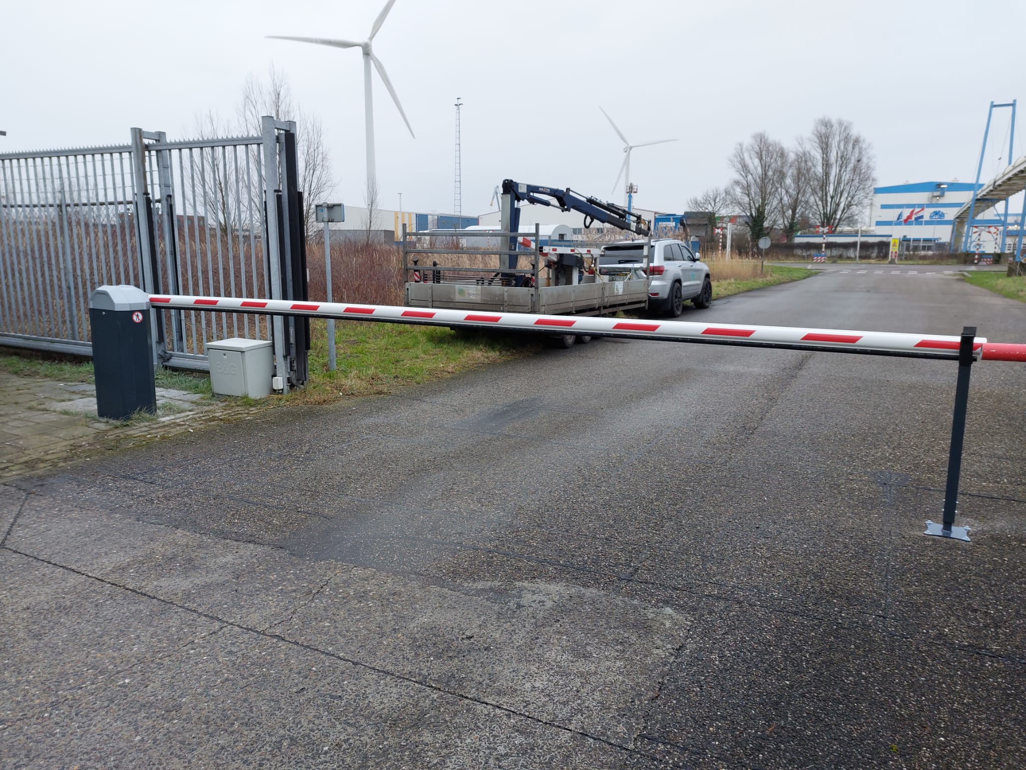 Slagboom industrieterrein toegang beveiliging