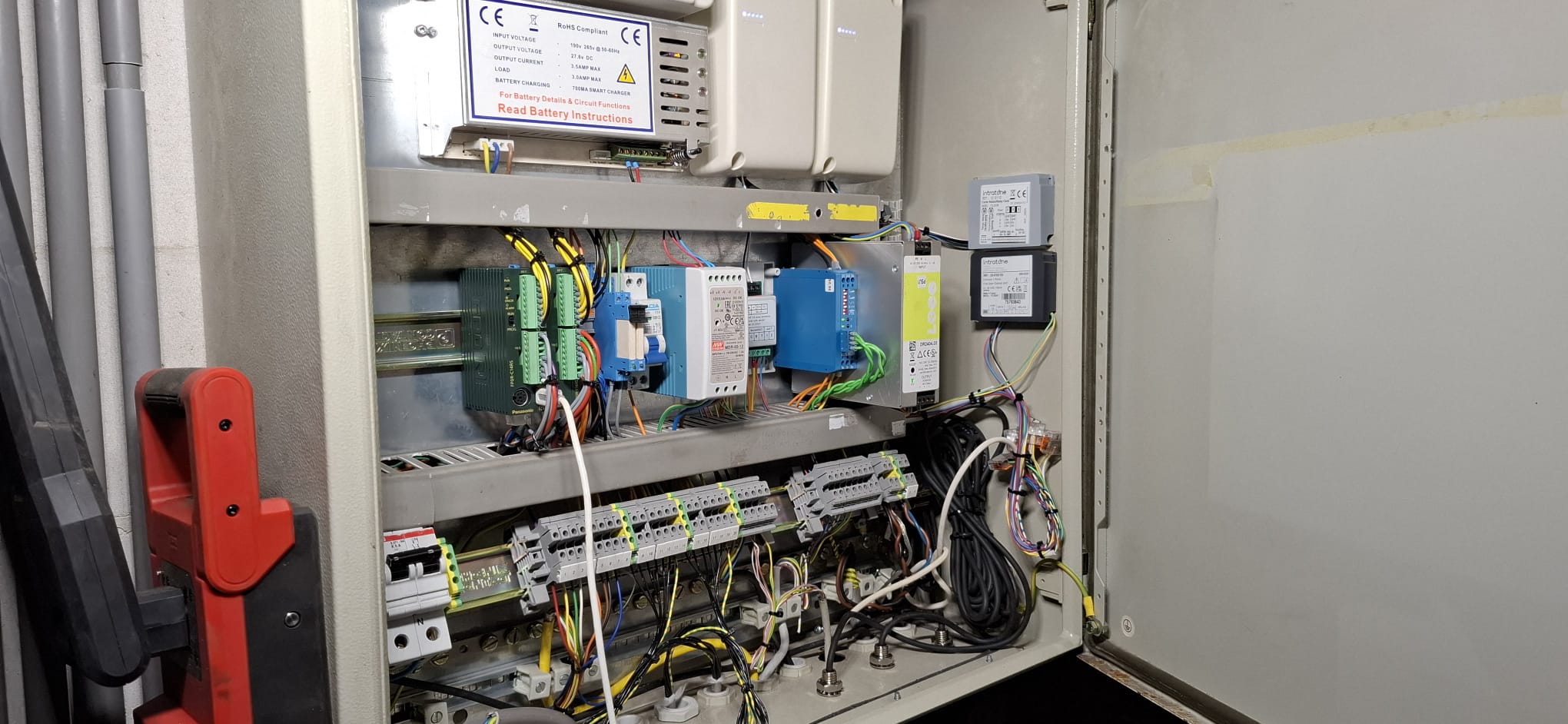 Schakelkast besturing renovatie speedgate slagboom sluis PLC Mitsubishi